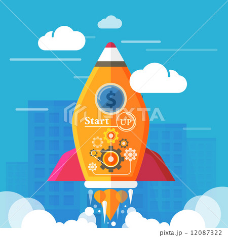 Start up rocket Start up rocket 12087322