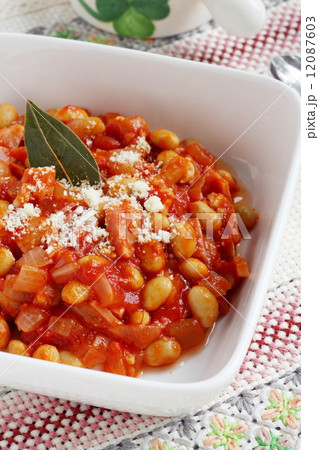 大豆とベーコンのトマト煮 大豆とベーコンのトマト煮 12087603