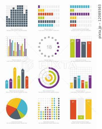 set of infographics elements 12089363