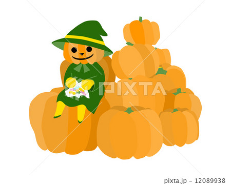 ハロウィンのカボチャとジャックランタン 12089938