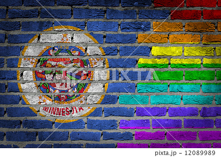 Dark brick wall - LGBT rights - Minnesota Dark brick wall - LGBT rights - Minnesota 12089989