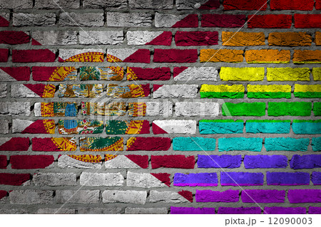 Dark brick wall - LGBT rights - Florida Dark brick wall - LGBT rights - Florida 12090003