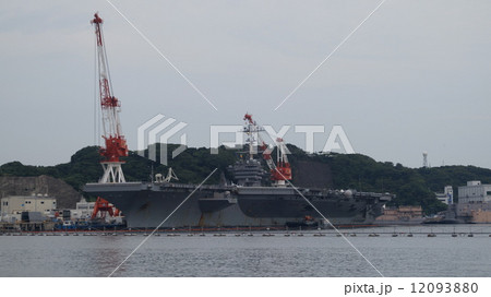 空母　ジョージ・ワシントン　アメリカ海軍 航空母艦 （ 横須賀港 ） 12093880