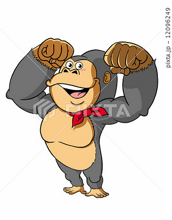 ウッホゴリラグレー影付き 12096249