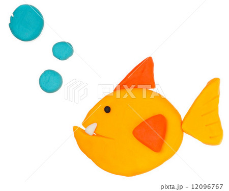 Creative modelling clay model, isolated 12096767