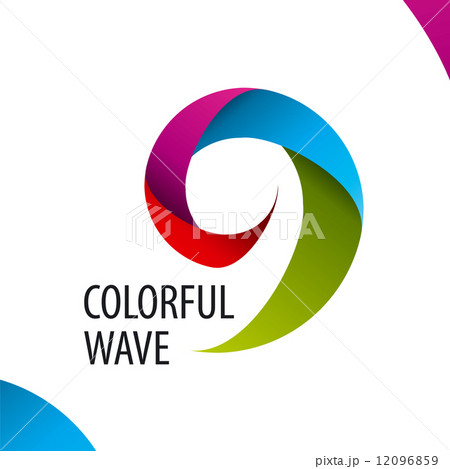 vector logo colorful wave of bands 12096859
