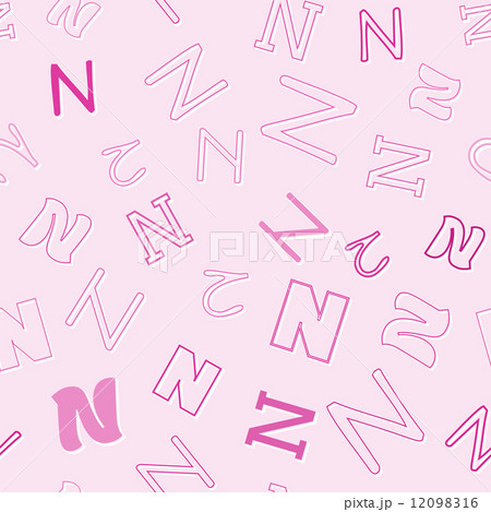 seamless pattern with character N seamless pattern with character N 12098316