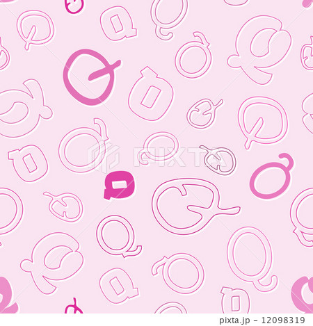 seamless pattern with character Q seamless pattern with character Q 12098319
