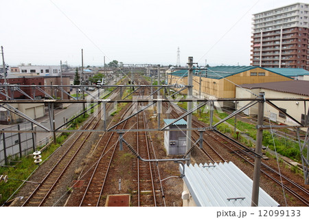 東青森・とうりゃんせ橋から青い森鉄道の軌道 12099133