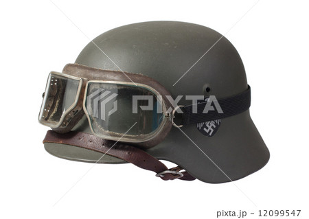 nazi german helmet with protective goggles nazi german helmet with protective goggles 12099547