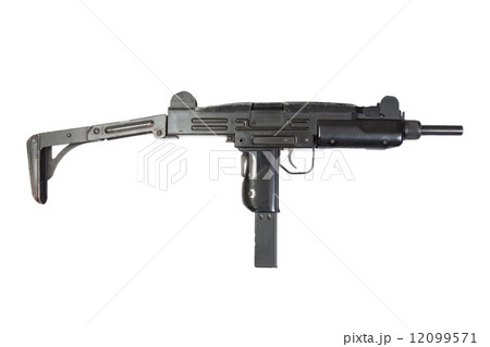 UZI submachine gun isolated on white 12099571
