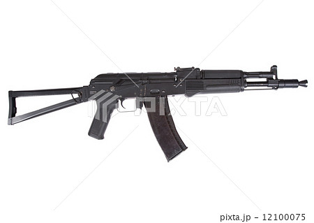 Kalashnikov AK105 modern assault rifle on white 12100075