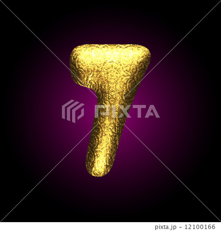 vector golden figure 7 vector golden figure 7 12100166