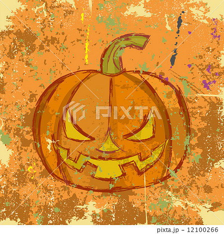 Halloween grunge pumpkin. Vector illustration Halloween grunge pumpkin. Vector illustration 12100266