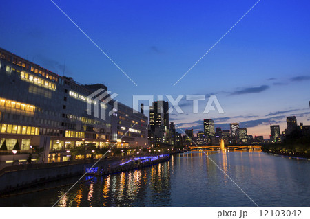 天満橋八軒家浜夕景 12103042