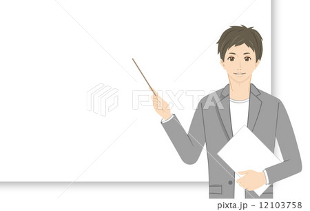 大学生　男性　紹介　発表　 12103758