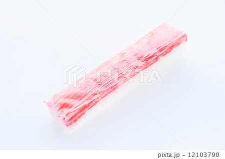Piece of crab stick isolated on white background 12103790
