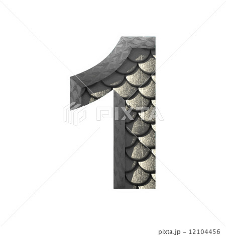 Vector silver cutted figure 1. Paste to any background Vector silver cutted figure 1. Paste to any background 12104456