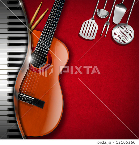Music and Food - Menu Design 12105366