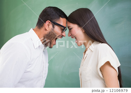 Casual business colleagues in argument Casual business colleagues in argument 12106979