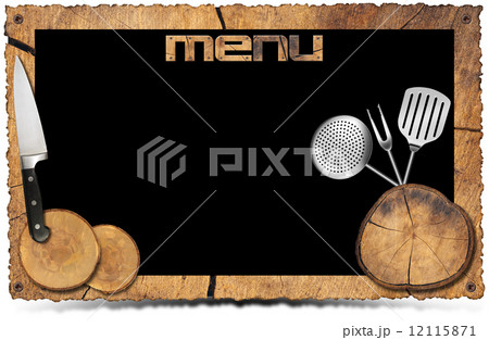 Rustic Menu Background - Photo Frame 12115871