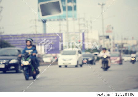 blurred of car on road blurred of car on road 12128386