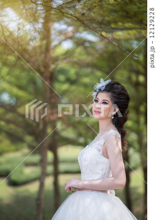 pretty girl in wedding dress pretty girl in wedding dress 12129228