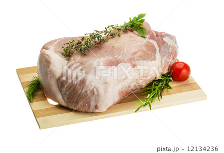 Raw pork meat Raw pork meat 12134236