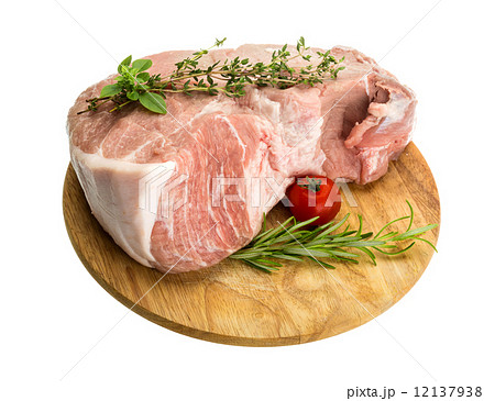 Raw pork meat 12137938