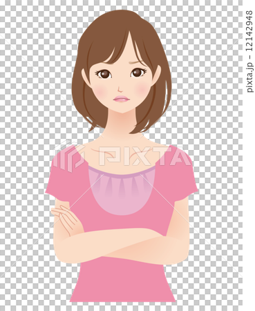 Female facial expression housewife 12142948