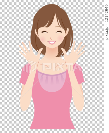 Female facial expression housewife Female facial expression housewife 12142949