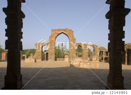 Pillars at Quatab Minar complex Pillars at Quatab Minar complex 12143901
