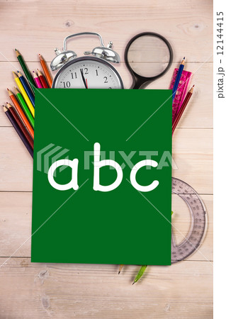 Composite image of abc letters 12144415