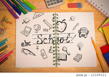 Composite image of education doodles Composite image of education doodles 12144521