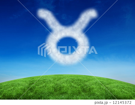 Composite image of cloud in shape of taurus star sign Composite image of cloud in shape of taurus star sign 12145372