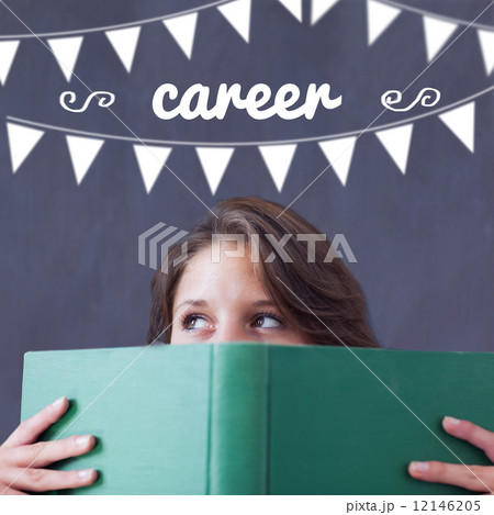 Career against student holding book Career against student holding book 12146205