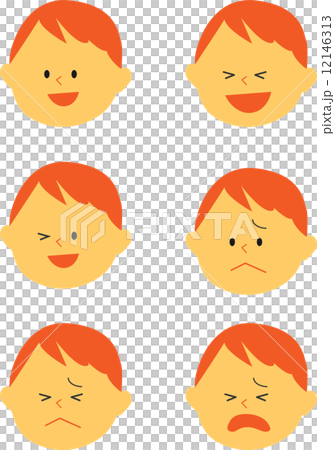 男孩的面部表情集 12146313