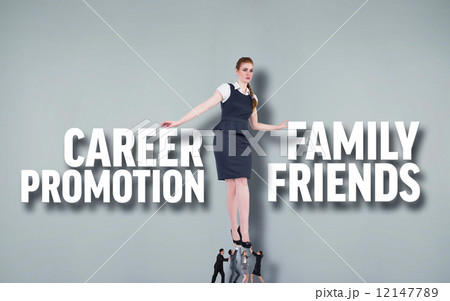 Composite image of business people supporting boss Composite image of business people supporting boss 12147789