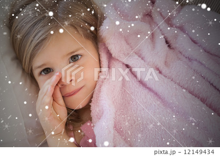 Close up portrait of a cute young girl resting Close up portrait of a cute young girl resting 12149434