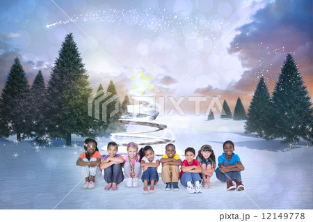 Composite image of cute children 12149778