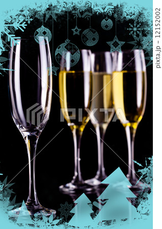 Composite image of christmas frame 12152002