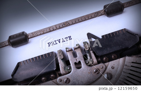 Vintage inscription made by old typewriter Vintage inscription made by old typewriter 12159650