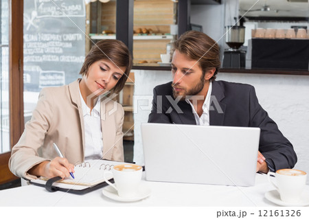 Business colleagues working on their break 12161326