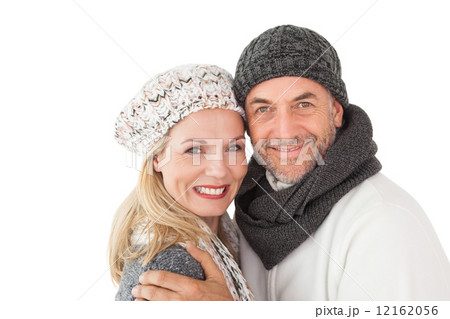 Mature couple in warm clothing 12162056