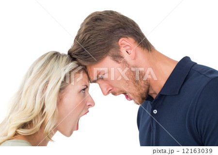 Young couple arguing with each other 12163039