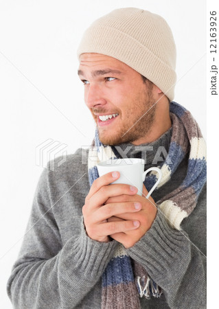 Handsome young man in warm clothing Handsome young man in warm clothing 12163926