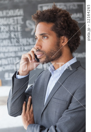 Handsome businessman on the phone Handsome businessman on the phone 12164265