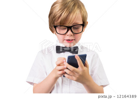 Student smiling and holding calculator Student smiling and holding calculator 12164389