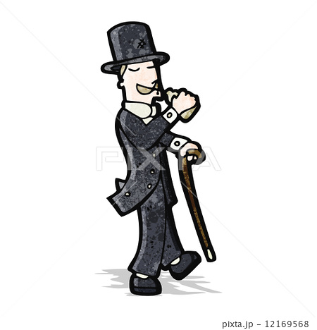 Cartoon Victorian Gentlemanのイラスト素材