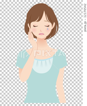 Female facial expression housewife 12170542